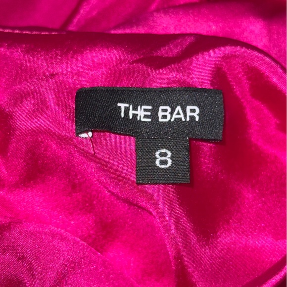The Bar Max 100% Silk Backless Midi Dress in Pink - Picture 4 of 4